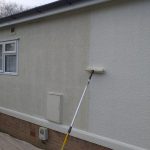Park home textured painting services Coventry