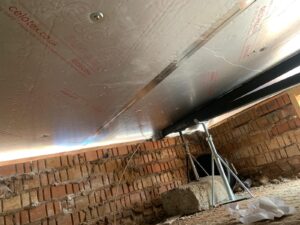 Park home underfloor chassis repairs in Coventry